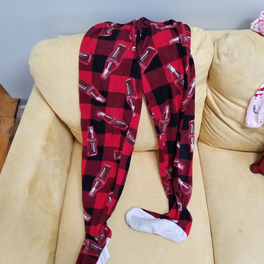 Coca Cola footie PJ Pajama pants
